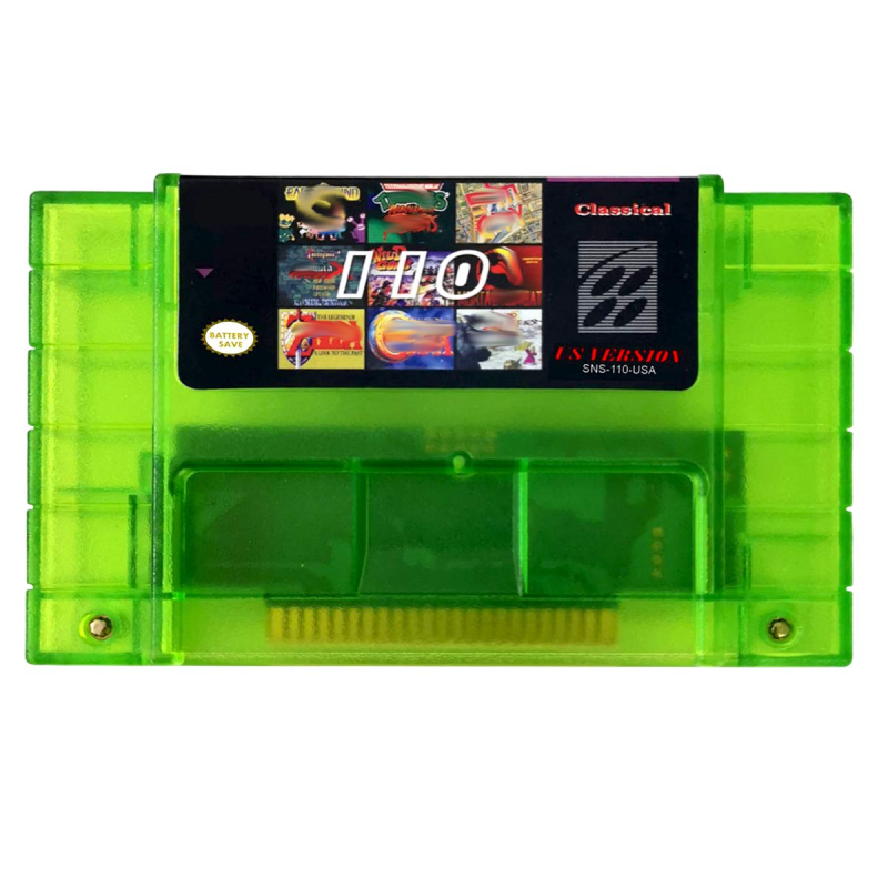 Classic Version Super Games 110 in 1 Multi Game Cartridge SNES for SNES 16 Bit Retro Classic Game Consoles