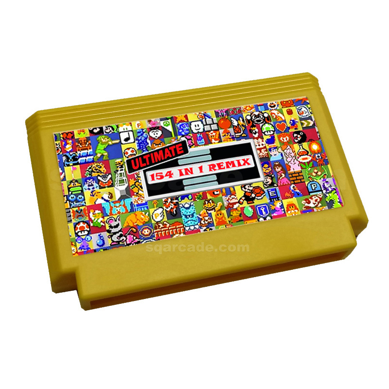 154 In 1 Retro Game FC Cartridge For Family Computer 8 Bit Multi Game Cartridge Famicom