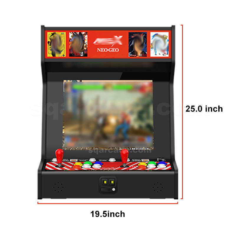 17 Inch LCD 2 Players Coin Operated Super Mini Arcade Fighting Game Upright S.NK NeoGeo MVSX Multi Game Arcade Machine