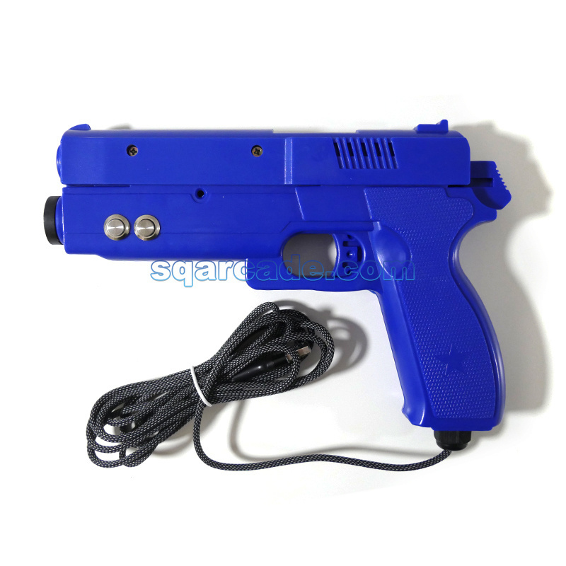 TC3USB Arcade Game Light Gun with 4 LED Sensor Motor/Electromagnet Vibration lightgun Time Crisis Shooting Accessory