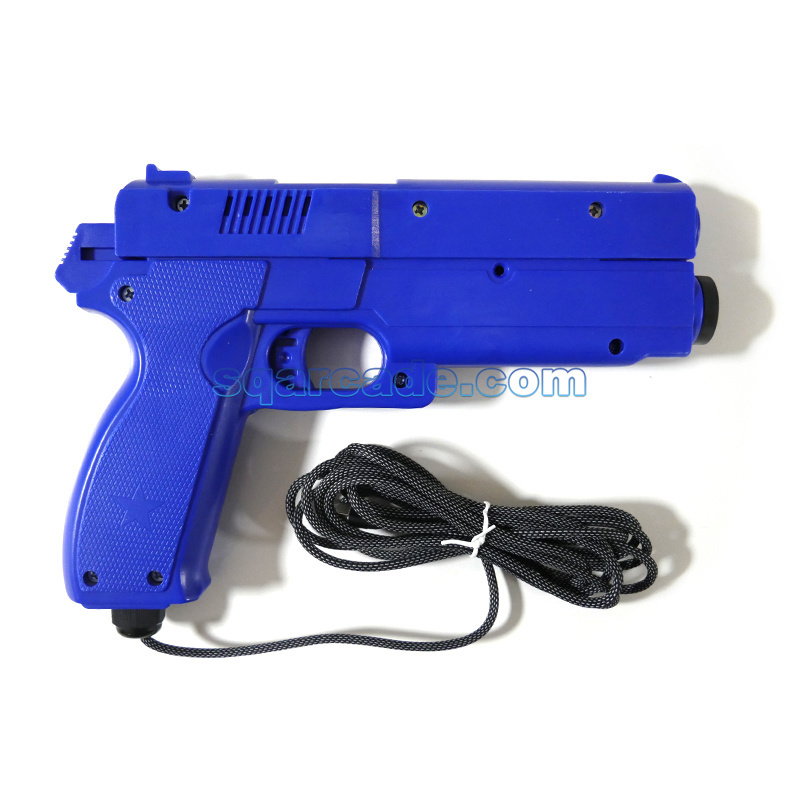 TC3USB Arcade Game Light Gun with 4 LED Sensor Motor/Electromagnet Vibration Time Crisis Shooting Accessory