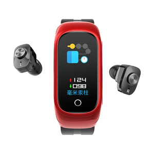 High quality hot 2-in-1 waterproof Reloj smart watch N8 Smart wrist strap Earbuds Smart electronics