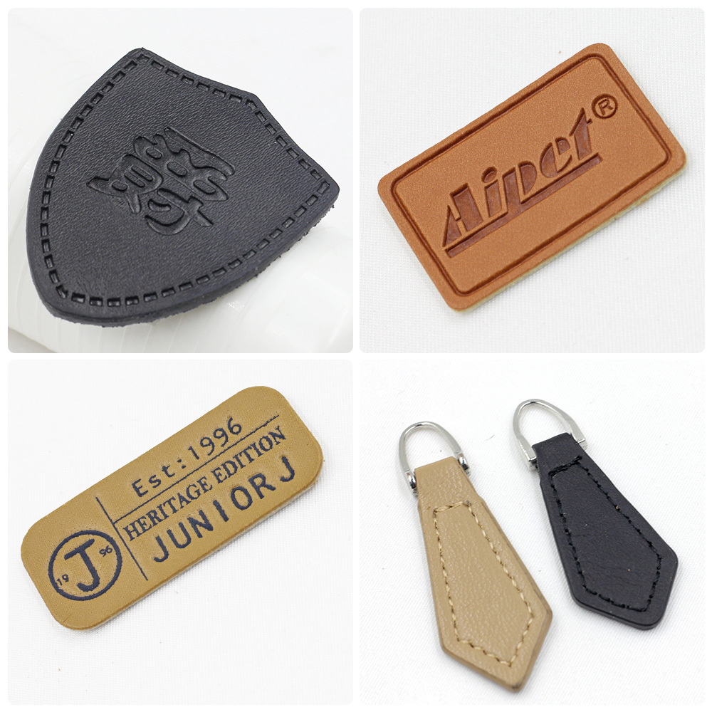 Custom Personalized Embossed Logo Jeans Genuine Leather Patch Leather ...