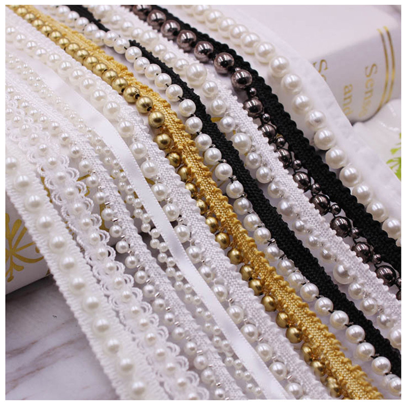 Textile and Dresses Champagne Gold Embroidered Swiss Voile Lace for Home Soft Sequins Flower OEM Customized Lace Fabric