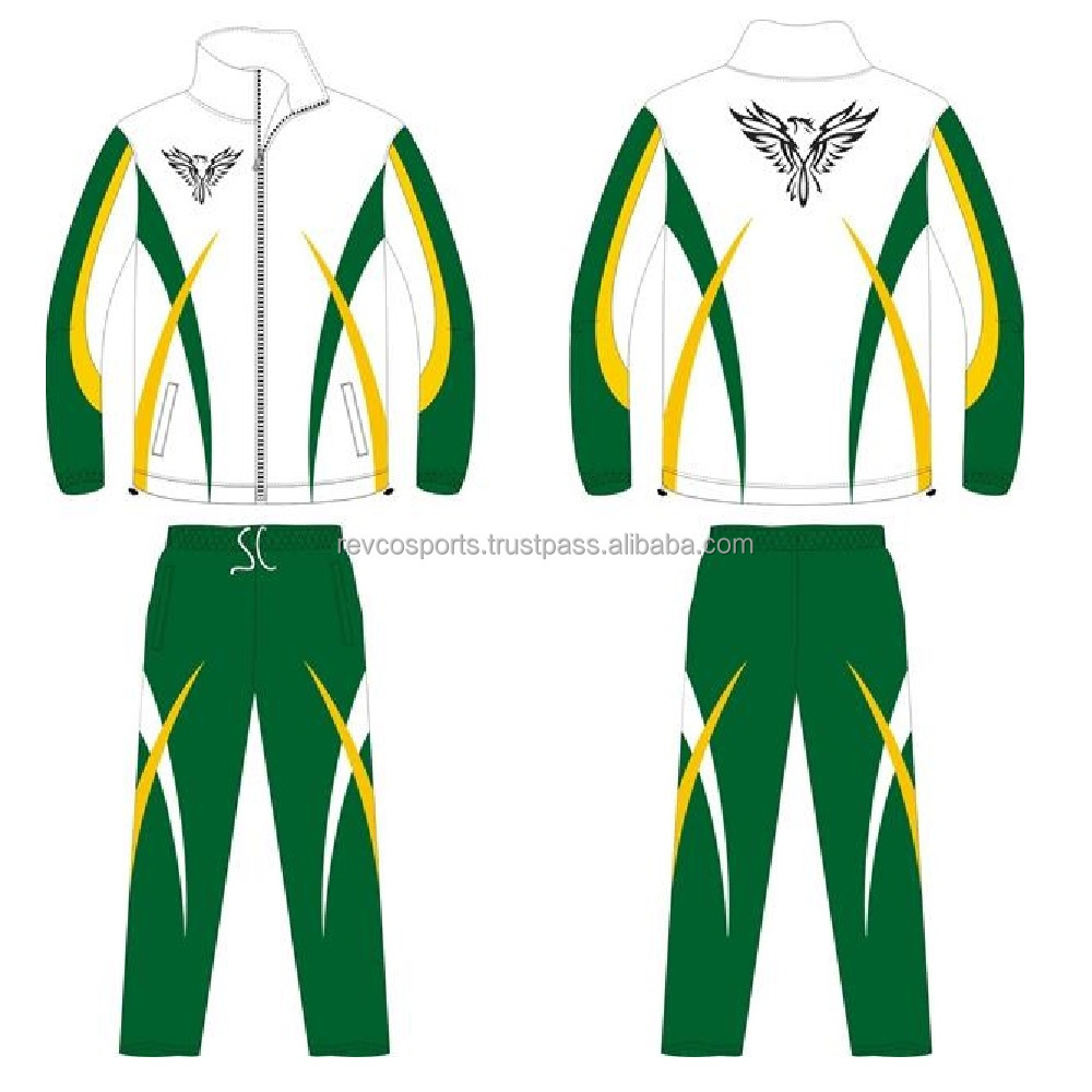 Sportswear Clothing White and green tracksuit set Boys fitness training tracksuits men winter tracksuit high quality