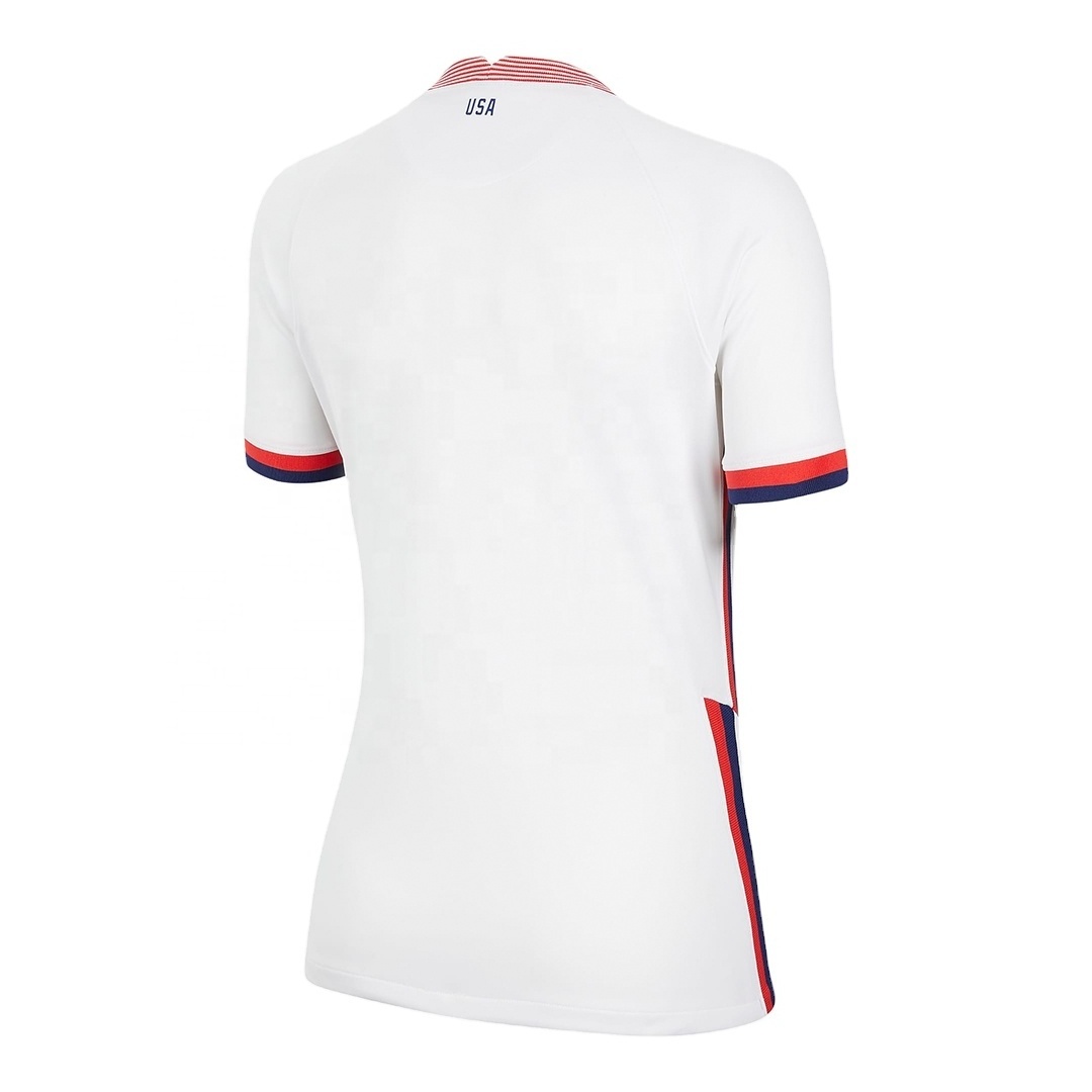 Women Sport wear Soccer Jerseys with Team and Player Adult ladies super quality fashion short sleeve white Soccer jerseys