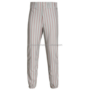 Custom Design youth full length baseball pants with pinstripe Adult game softball pant wholesale ankle length baseball pant