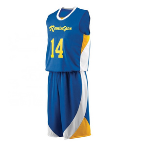 High Support Design your own team sports Men basketball uniforms latest printed women jersey and basketball shorts