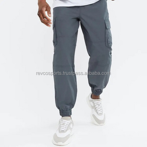 New Trendy Sports Sweatpants for men 100% Polyester casual Joggers with Utility Zipper pockets Relaxed Fit Men Track sweat pants