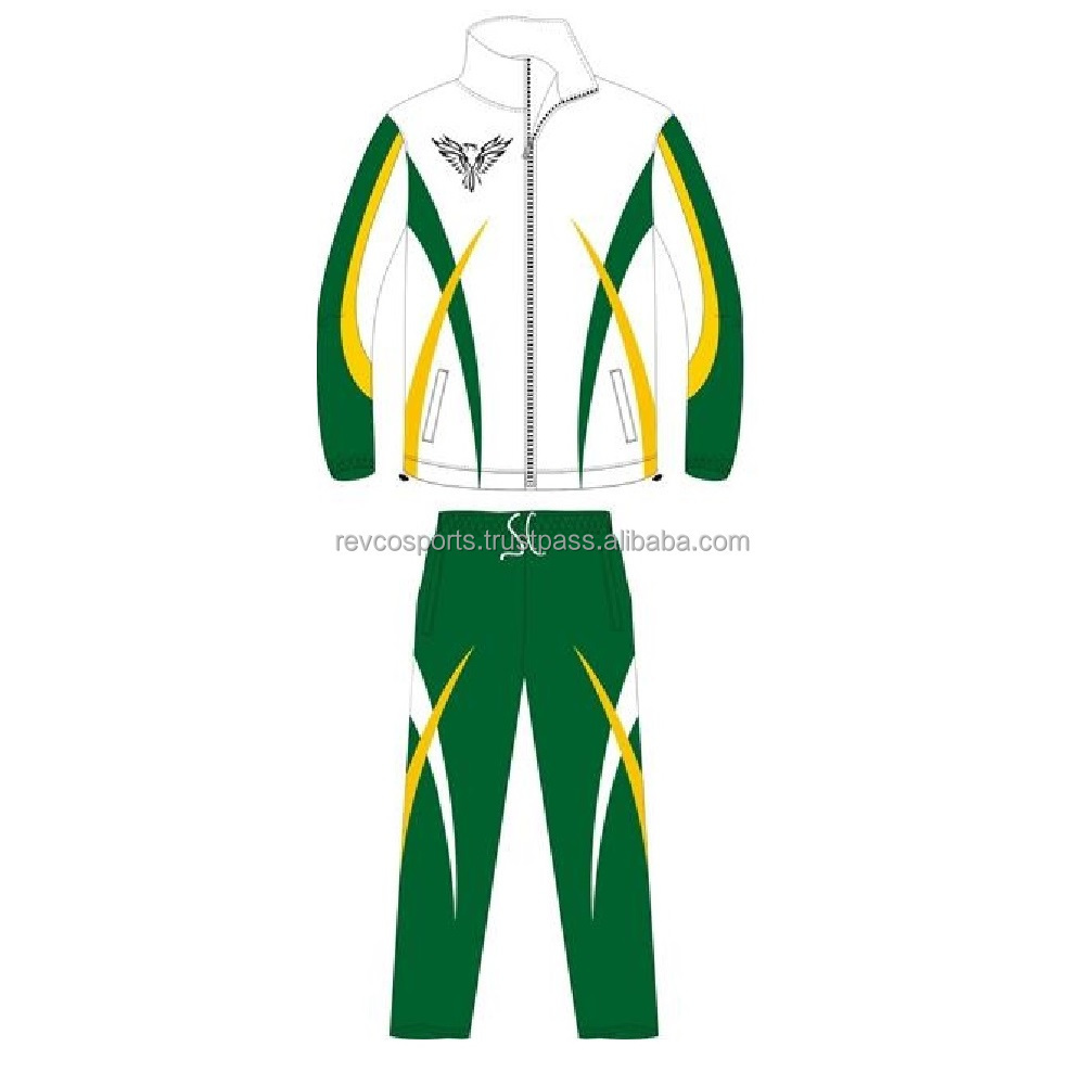 Sportswear Clothing White and green tracksuit set Boys fitness training tracksuits men winter tracksuit high quality