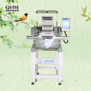 QHM/REVHON Single head Computerized Hat Flat Embroidery Machine for hat/3D hat/T-shirt Sewing Machines