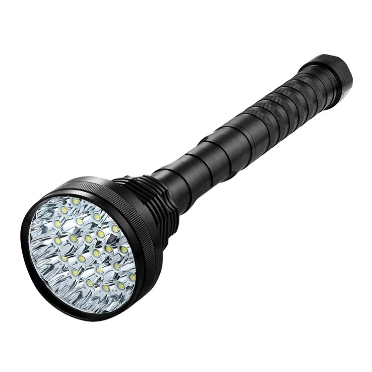 Hot Selling Aluminium Heavy Duty Torch 15000LM 18650 OR 26650 Battery Black Light Super Bright LED Flashlight