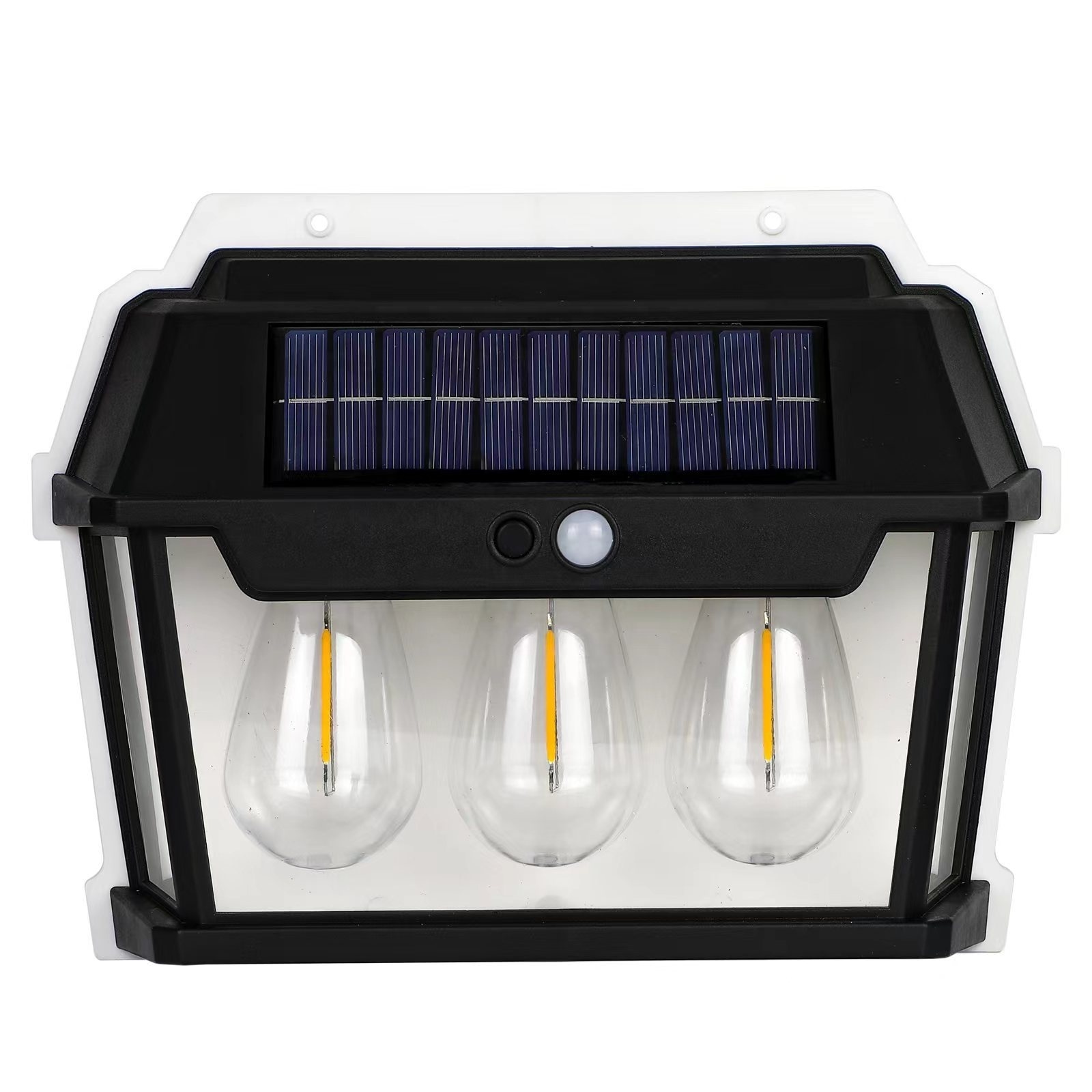 New Outdoor Tungsten Bulb Solar Sensor Wall Light For Patio Garden Outside