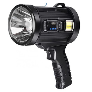 High-lumen spotlight hot sales portable smart led hunting flashlight spot light defense new design