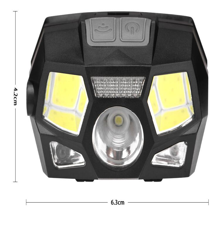 Best Selling Camping Cap Lamp Chargeable Headlamps Hunting Flashing Miner Headlamp Sensor Headlamp Torch Light