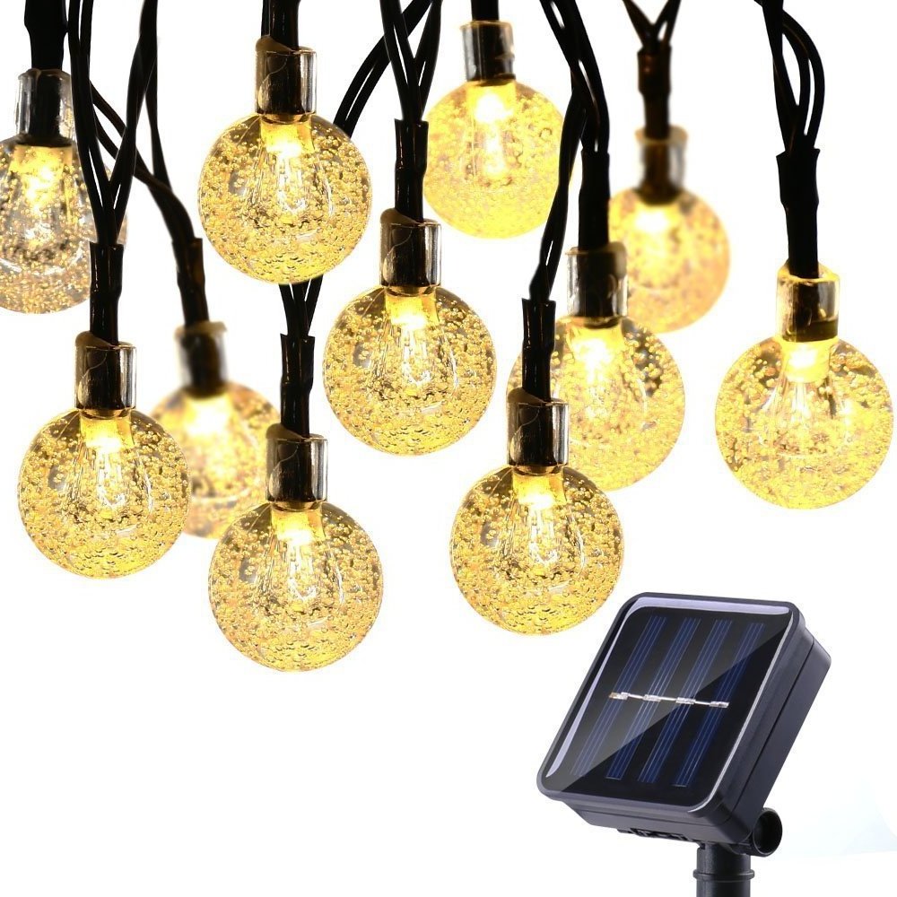 Decorate Your Garden with Solar Powered LED Light String Christmas Lights for Outdoor