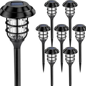 Solar Powered Garden Stake Light with Flickering Flame Torch for Yard Outdoor Pathway Porch Fence Patio Garden