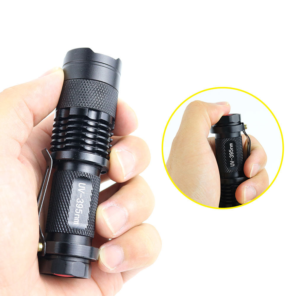 Aluminium Mini Pocket Led Semen Detection Scorpion Uv Ultraviolet Torch Flashlight 365 395nm Taschenlampe Blacklight Fingerprint