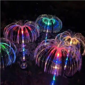 Waterproof Solar Multicolored Jellyfish Lights LED Patio Atmosphere Lights Water Proof Plastic IP65 LED Garden Lamps 70 3V 50000