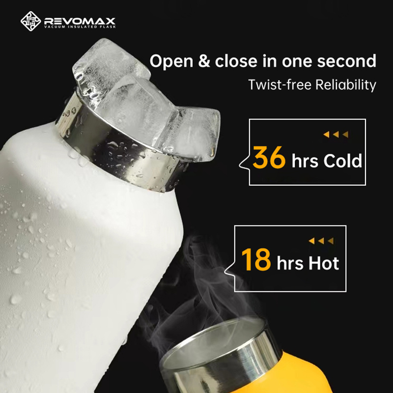 RevoMax 1 Liter Drinking Insulated Stainless Steel Thermal Vacuum Coffee Flask Water Thermos Bottle