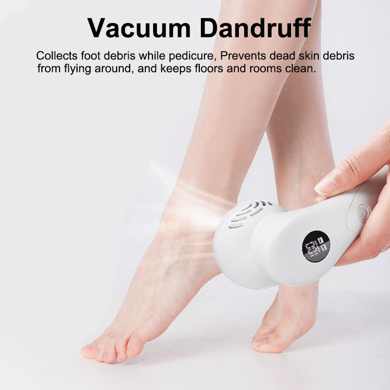 Electric Foot Callus Remover with Vacuum, Professional Pedicure Tools Kit for Powerful Pedi Feet Care Electronic Foot File