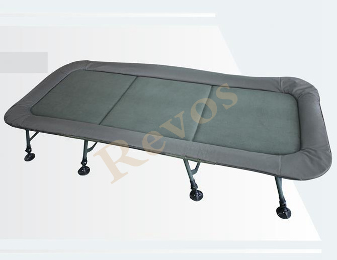 Carp Fishing Bedchair Carp Bedchair 8 Legs Steady Stable Foldable Mud Feet Flat Design 600D Oxford   Fleece Padding Carp Tackle