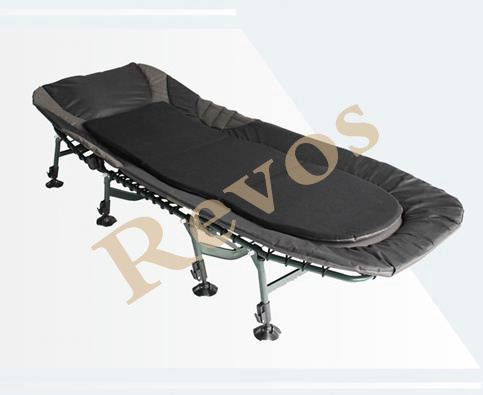 Bedchair Camping Fishing Bed chair Aluminum Frame Stable Folded Mud Feet Padded Pillow Soft Comfortable Carp Fishing