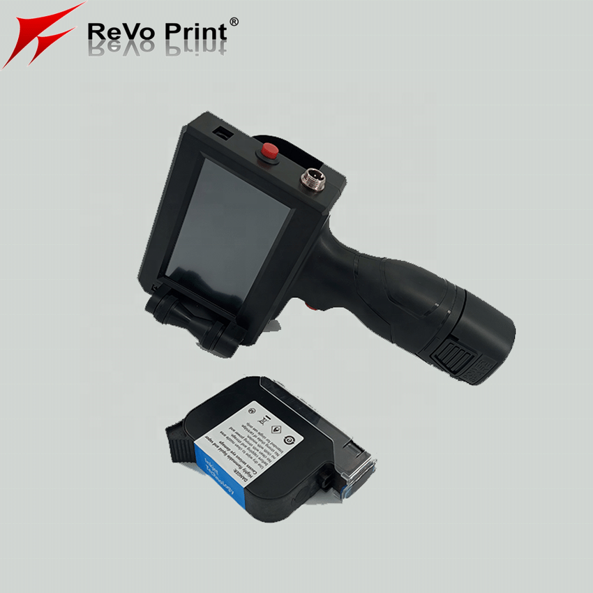 Revoprint 12.7mm Portable Handheld Printing Machine Mini Batch Code label Printer Machine Handheld Printer Expire date printing