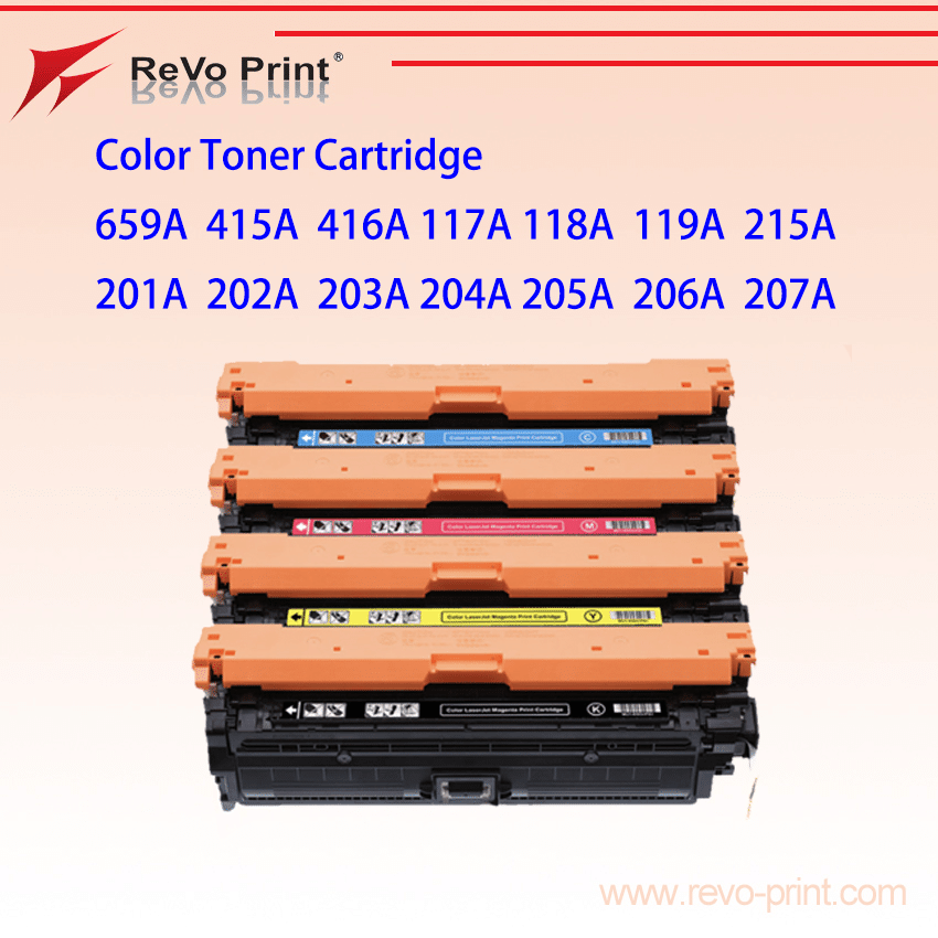 Revoprint Color Compatible Toner Cartridge for HP 659A 415A 416A 117A 118A 119A 215A 201A 202A 203A 204A 205A 206A 207A