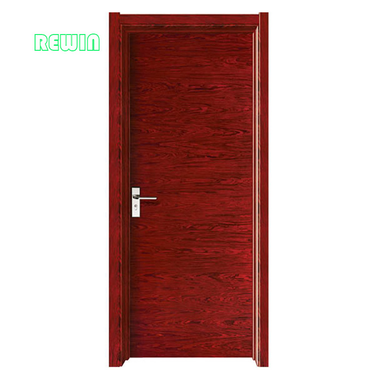 White lacquer stained single interior swing door