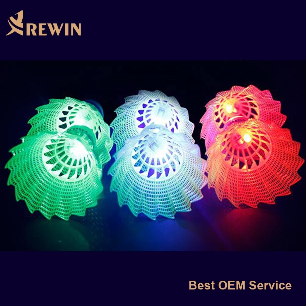 LED Light Nylon Badminton Shuttlecock