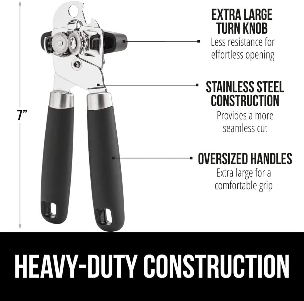 Factory Wholesale -Manual Handheld Strong Can Opener Stainless Steel Can Opener