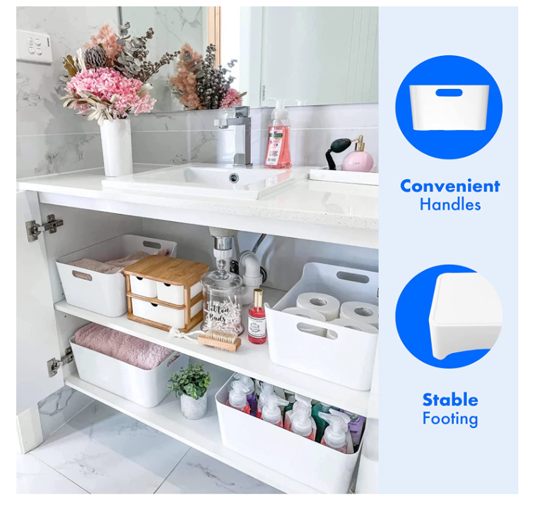 Kitchen Accessories White Plastic Kitchen Storage Organizer All-purpose Storage Organizer