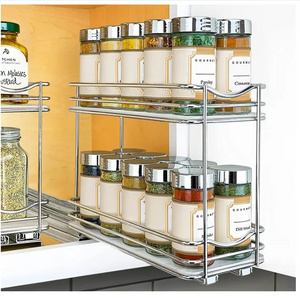 Pull Out Spice Rack Organizer Easy Mount Cabinet Spice Rack Kitchen Organizer Spice Organizer Shelf