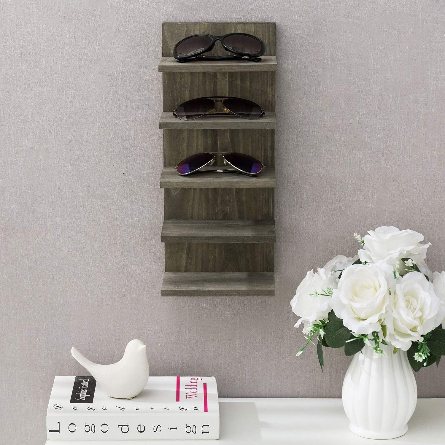 Multi-functional ties display rack storage box bamboo watches belt and tie organizer display rack for closet and drawer