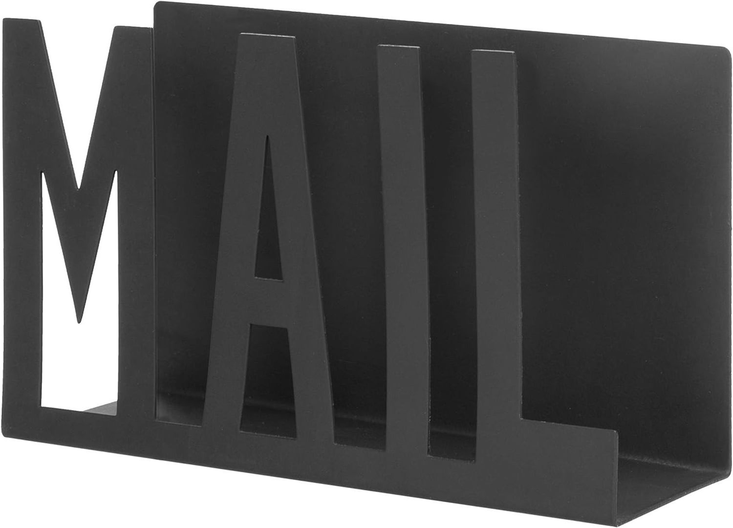 High quality office desktop envelope storage rack black metal mail organizer countertop organizer