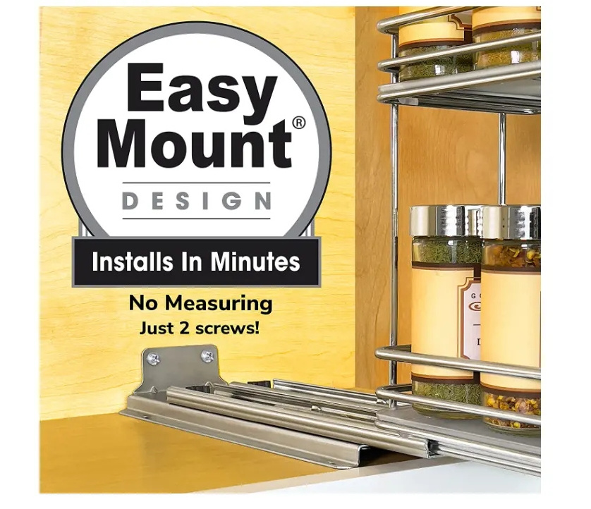 Pull Out Spice Rack Organizer Easy Mount Cabinet Spice Rack Kitchen Organizer Spice Organizer Shelf