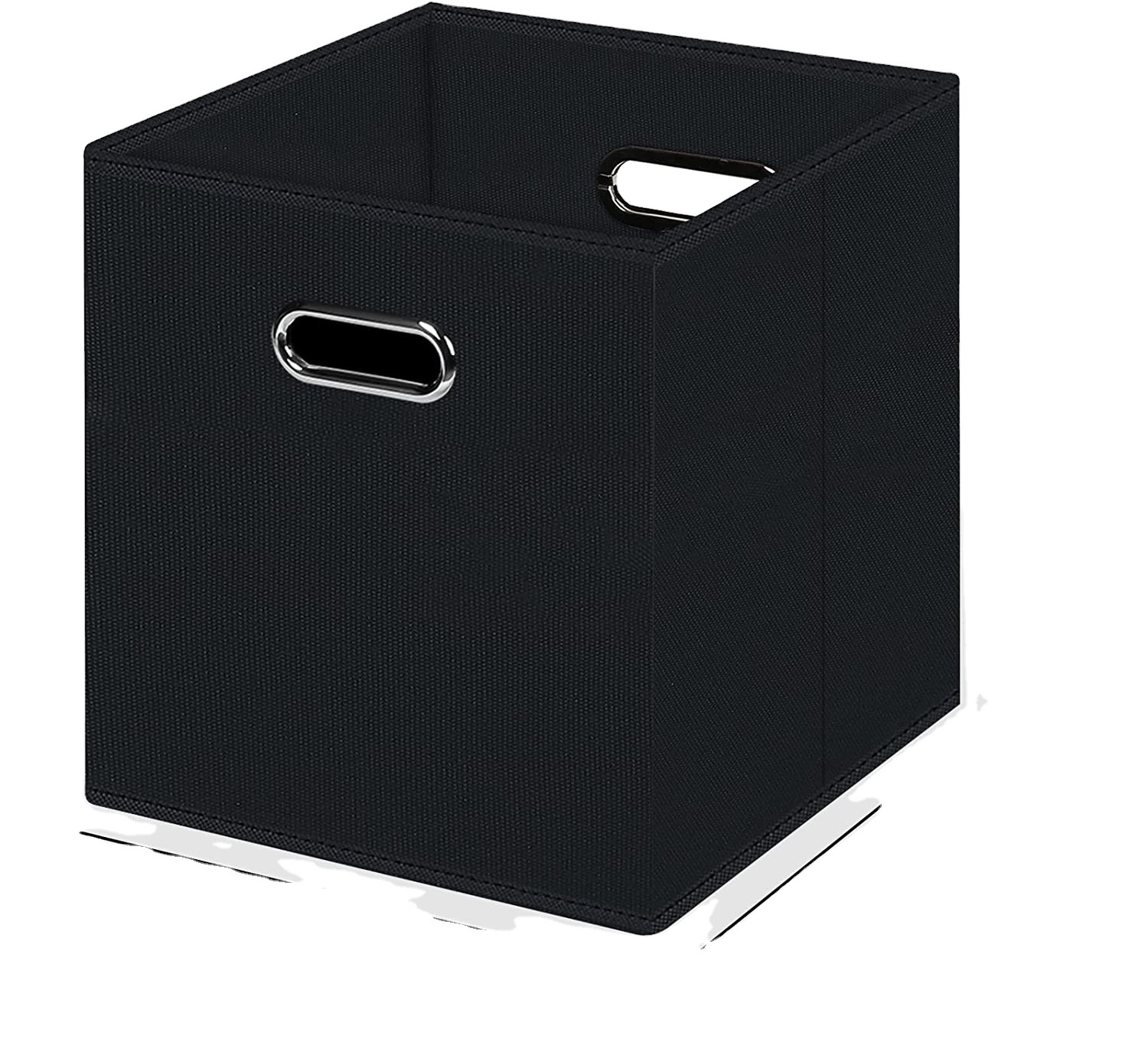 Custom Black convenient foldable Cubes Bins fabric clothing storage box