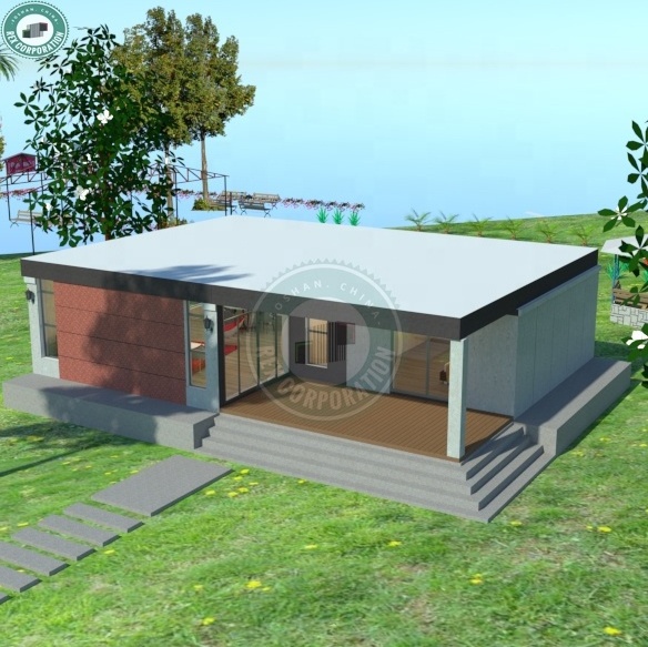 US Standard Luxury Modular Container Homes Prefabricated House for Sale Cement Fiber Board Sip House Kit