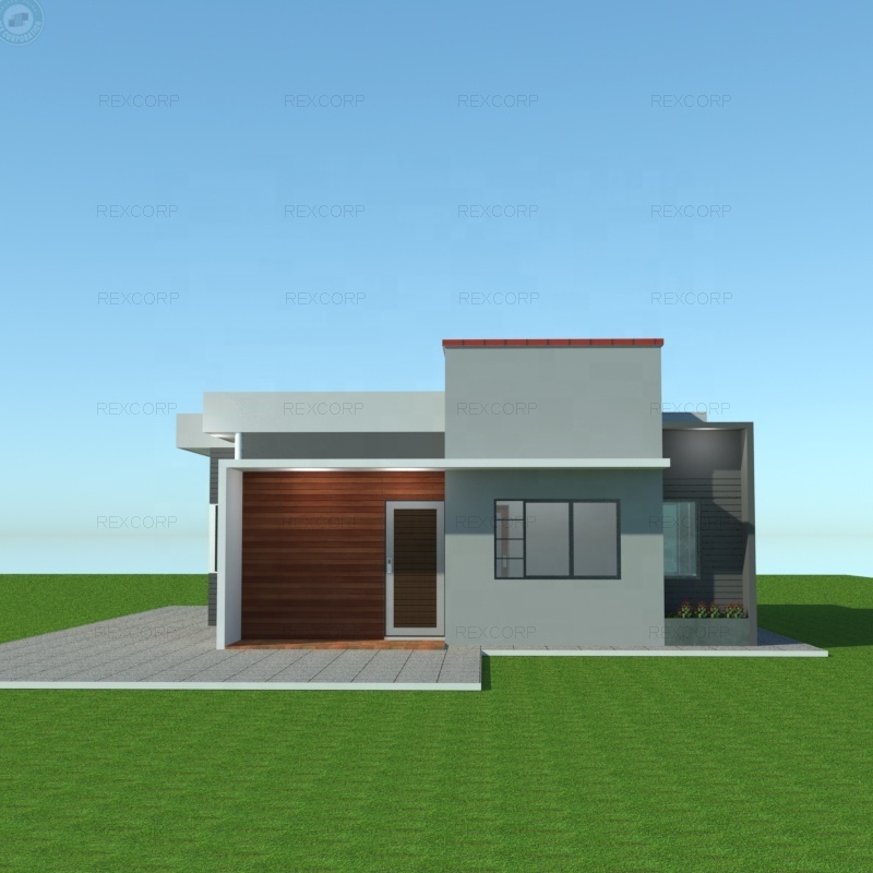 Modern Lightweight Concrete Wall Prefab Concrete House Villa 3 Bedroom Prefab House Home Fast Built