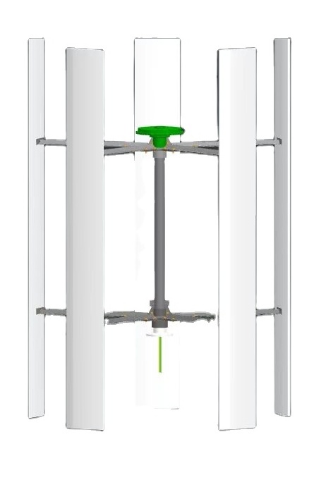 Vertical axis wind turbine 3kw 10kw 48V system for home use