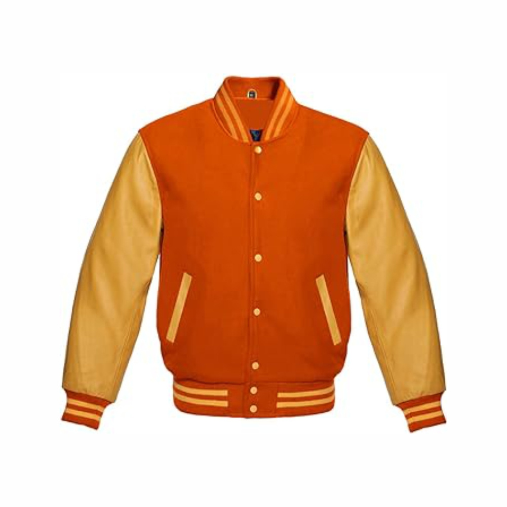 Fantasy Couture Fancy Baseball Varsity Coat Style Red and Black Jacket For Men Full Winter Sleeve