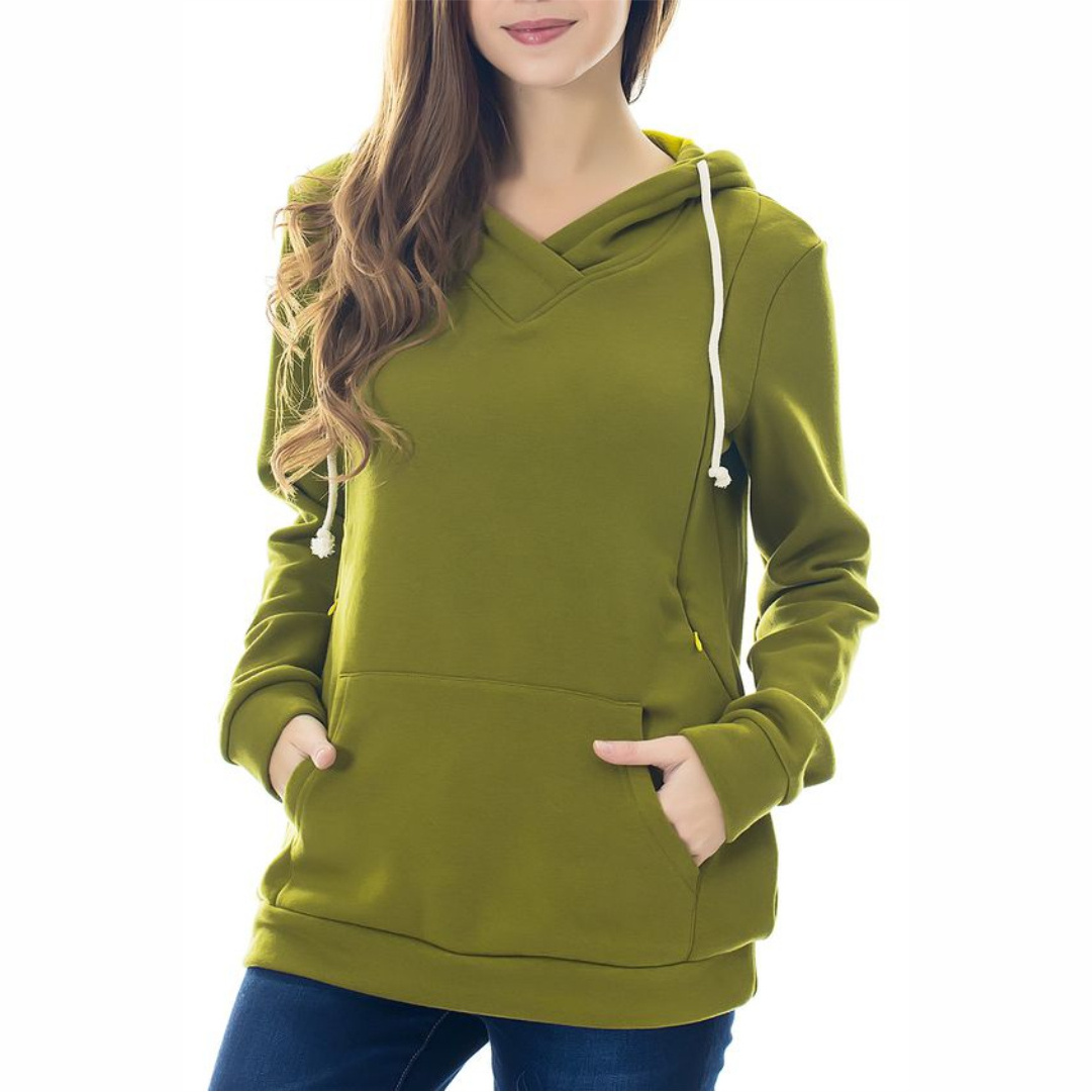 Bears land Women's Maternity Sweater Clothes Nursing Sweatshirt Breastfeeding Hoodie with Pockets