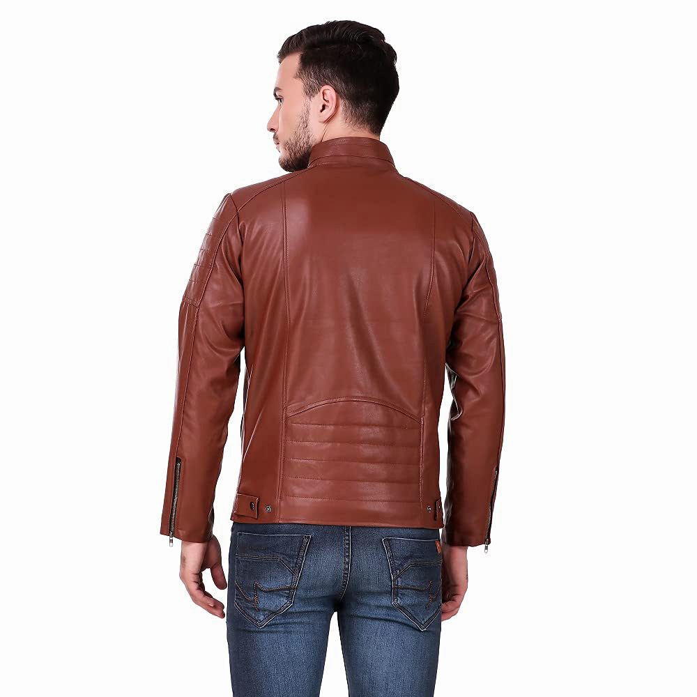 New Fashion Men's Leather Jackets Motorbike Wear Regular Fit Genuine Leather Made Casual Winter Jackets