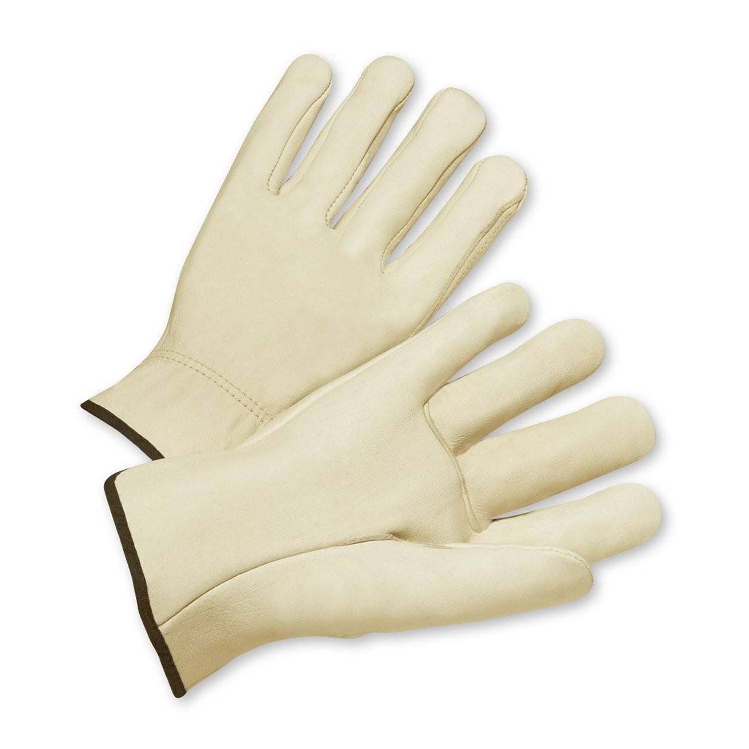 Fleece Lining Goat Grain Breathable Spandex Back Heavy Duty Driving Gloves Heat Cold resistant Leather Working Hand Gloves