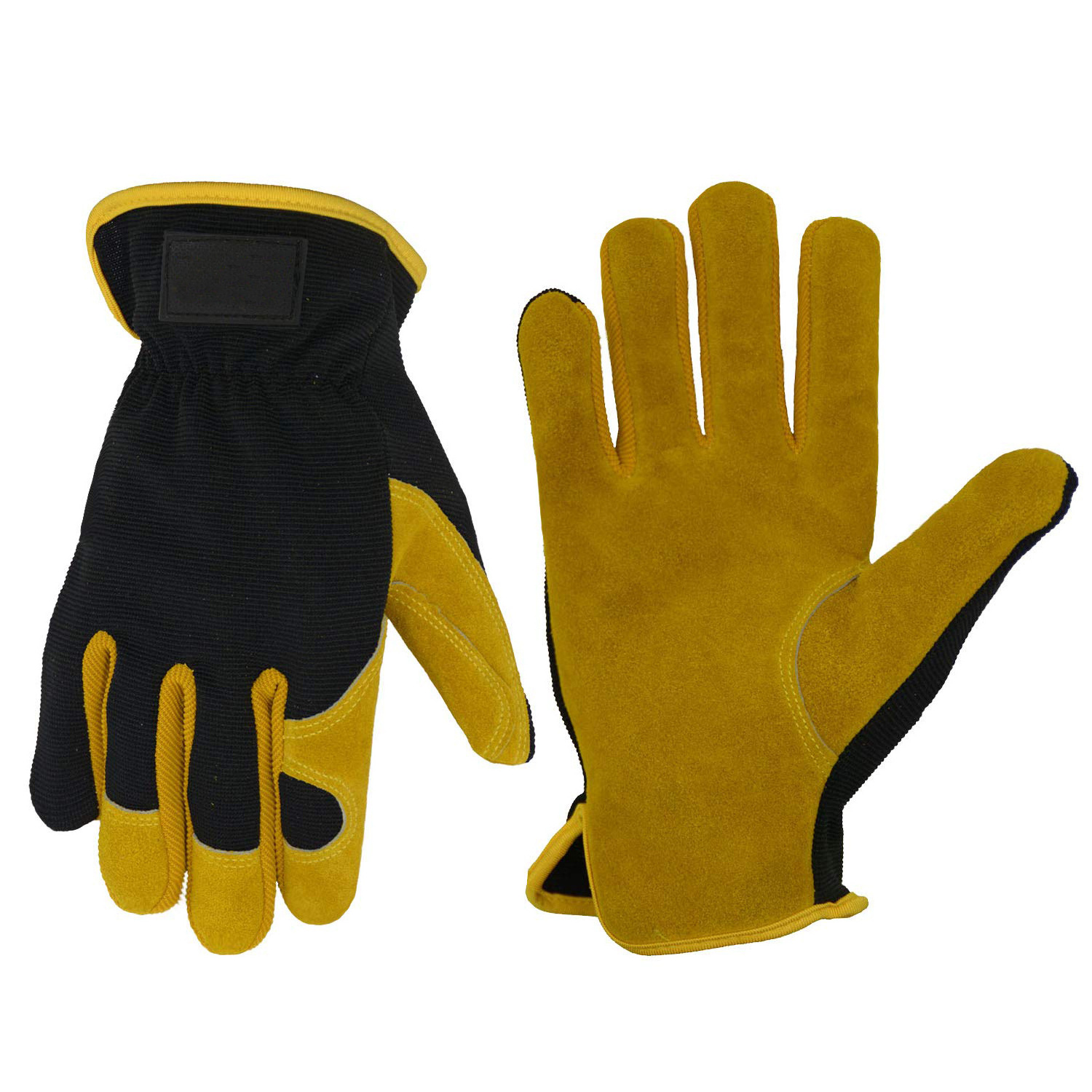 Safety Work heavy duty mechanic work gloves hand protection high quality gloves spandex leather mechanic gloves