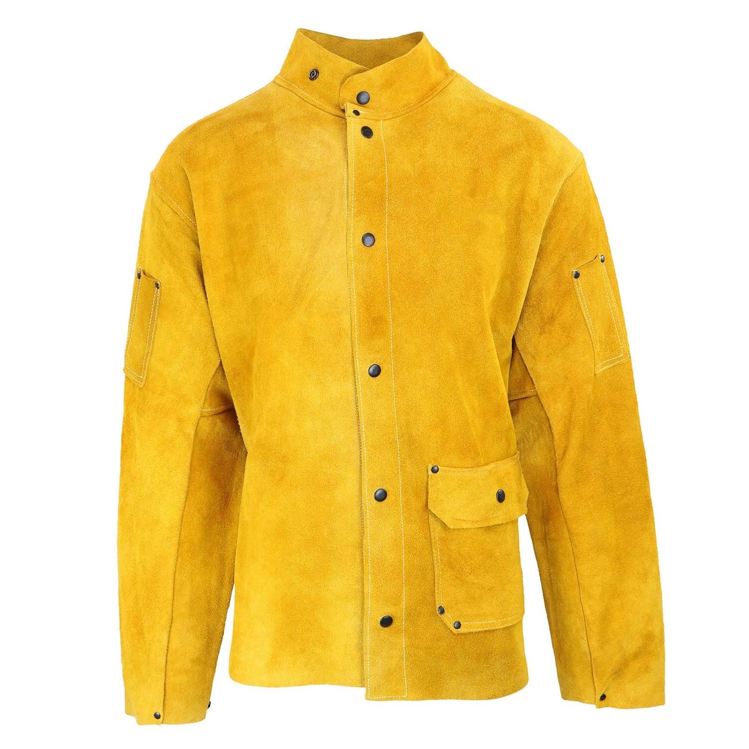 Split Leather Welding Apparel Suit Welder Jacket Heat Spark Flame Retardant Welding Jacket