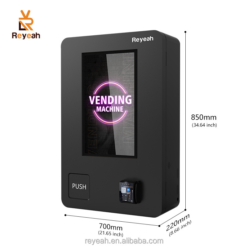 Wall Mounted Id Card Reader Small Vending Machine With Touch Screen Selling Small Products