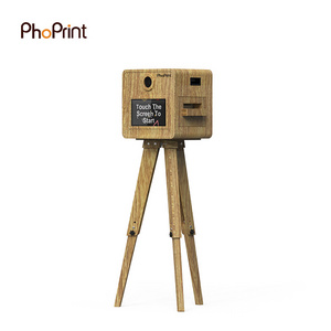 Phoprint High Quality Portable Selfie Photo Booth Machine Kiosk With Camera And Printer