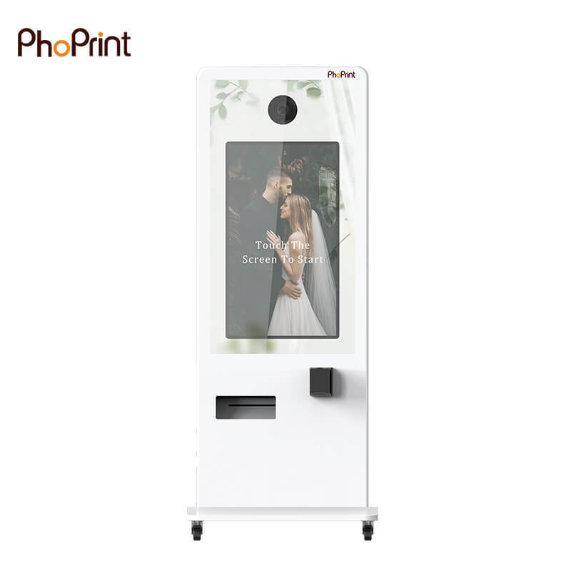 Korean Photo Booth Touch Screen Credit Card Payment Self Service Mirror Photo Booth For Rent